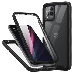 Heavy-Duty Case with Built-in Screen Protector for T-Mobile Revvl 6 Pro 5G