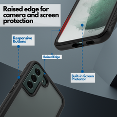 Heavy-Duty Case with Built-in Screen Protector for Samsung Galaxy A35