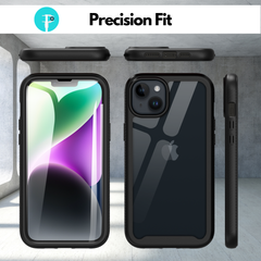 Heavy-Duty Case with Built-in Screen Protector for iPhone 14 Plus