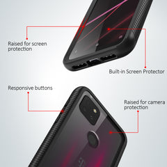 Heavy-Duty Case with Built-in Screen Protector for T-Mobile Revvl 5G