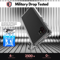 Clear Hard Case Cover for Samsung Galaxy XCover 6 Pro