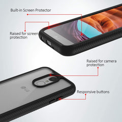 Heavy-Duty Case with Built-in Screen Protector for LG Aristo 3, Aristo 2, Aristo 2 Plus