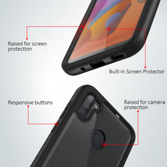 Heavy-Duty Case with Built-in Screen Protector for Samsung Galaxy A11