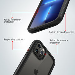 Heavy-Duty Case with Built-in Screen Protector for iPhone 13 Pro