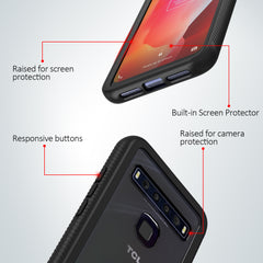 Heavy-Duty Case with Built-in Screen Protector for TCL 10L