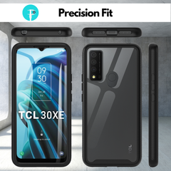 Heavy-Duty Case with Built-in Screen Protector for TCL 30 XE 5G