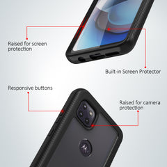 Heavy-Duty Case with Built-in Screen Protector for Motorola One 5G Ace