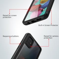 Heavy-Duty Case with Built-in Screen Protector for Samsung Galaxy A51 (5G)