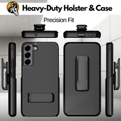 Holster Case with Belt Clip for Samsung Galaxy S22