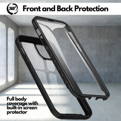 Heavy-Duty Case with Built-in Screen Protector for iPhone 14