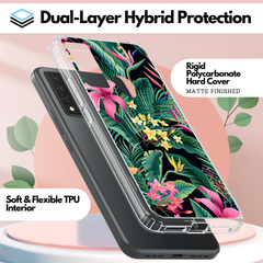 Tropical Flower Case for TCL 20 XE  – Pink & Yellow Floral Print