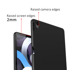 Matte Black Flex-Gel Silicone TPU Case for Apple iPad Air 4th Generation (2020)