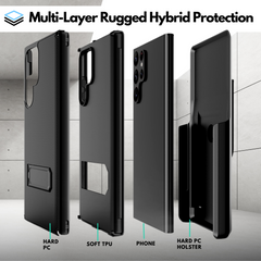 Holster Case with Belt Clip for Samsung Galaxy S22 Ultra