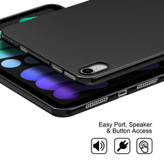 Matte Black Flex-Gel Silicone TPU Case for iPad mini (2020, 6th Generation)