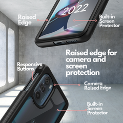 Heavy-Duty Case with Built-in Screen Protector for Motorola Edge Plus 5G UW (2022)