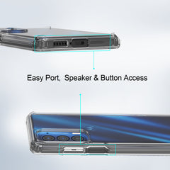 Clear Hard Case Cover for Motorola Edge 5G (2021)