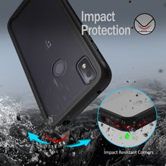 Heavy-Duty Case with Built-in Screen Protector for T-Mobile Revvl 4
