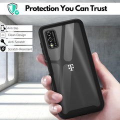 Heavy-Duty Case with Built-in Screen Protector for T-Mobile Revvl V 4G (2022)