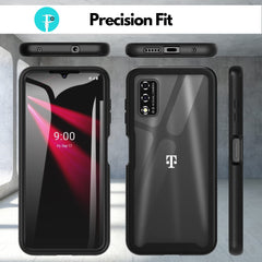 Heavy-Duty Case with Built-in Screen Protector for T-Mobile Revvl V 4G (2022)