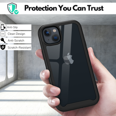 Heavy-Duty Case with Built-in Screen Protector for iPhone 14 Plus