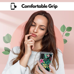 Tropical Flower Case for TCL 30 XE 5G – Pink & Yellow Floral Print