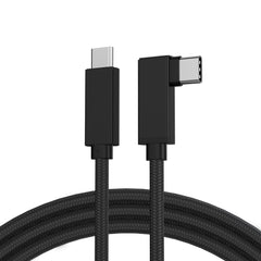 10ft 100W Braided Right Angle USB-C to USB-C Cable (USB 3.2 Gen 2)
