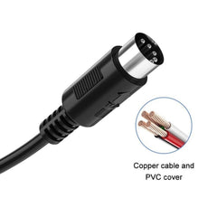 MIDI Cable (2-Pack) 10ft Male to Male 5-Pin MIDI Cable for Keyboard Synthesizer, Controllers, Rack Synth, Sampler, Drum Machines