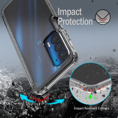 Clear Flex-Gel Case with Built-in Screen Protector for Motorola Edge 5G UW