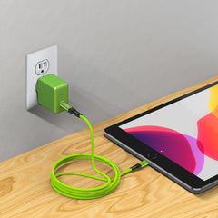 Limebrite 20W iPhone & iPad Compatible Fast Charger and 10ft USB Cable