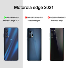 Clear Hard Case Cover for Motorola Edge 5G (2021)