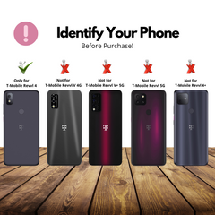 Heavy-Duty Case with Built-in Screen Protector for T-Mobile Revvl 4