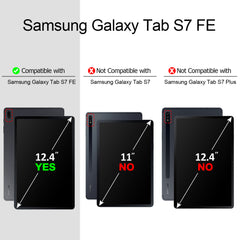 Flex-Gel Silicone TPU Case for Samsung Galaxy Tab S7 FE (Matte Black)