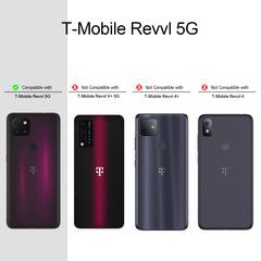 Heavy-Duty Case with Built-in Screen Protector for T-Mobile Revvl 5G