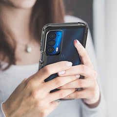 Smoke Flex-Gel Case with Built-in Screen Protector for Motorola Edge 5G UW (2021)